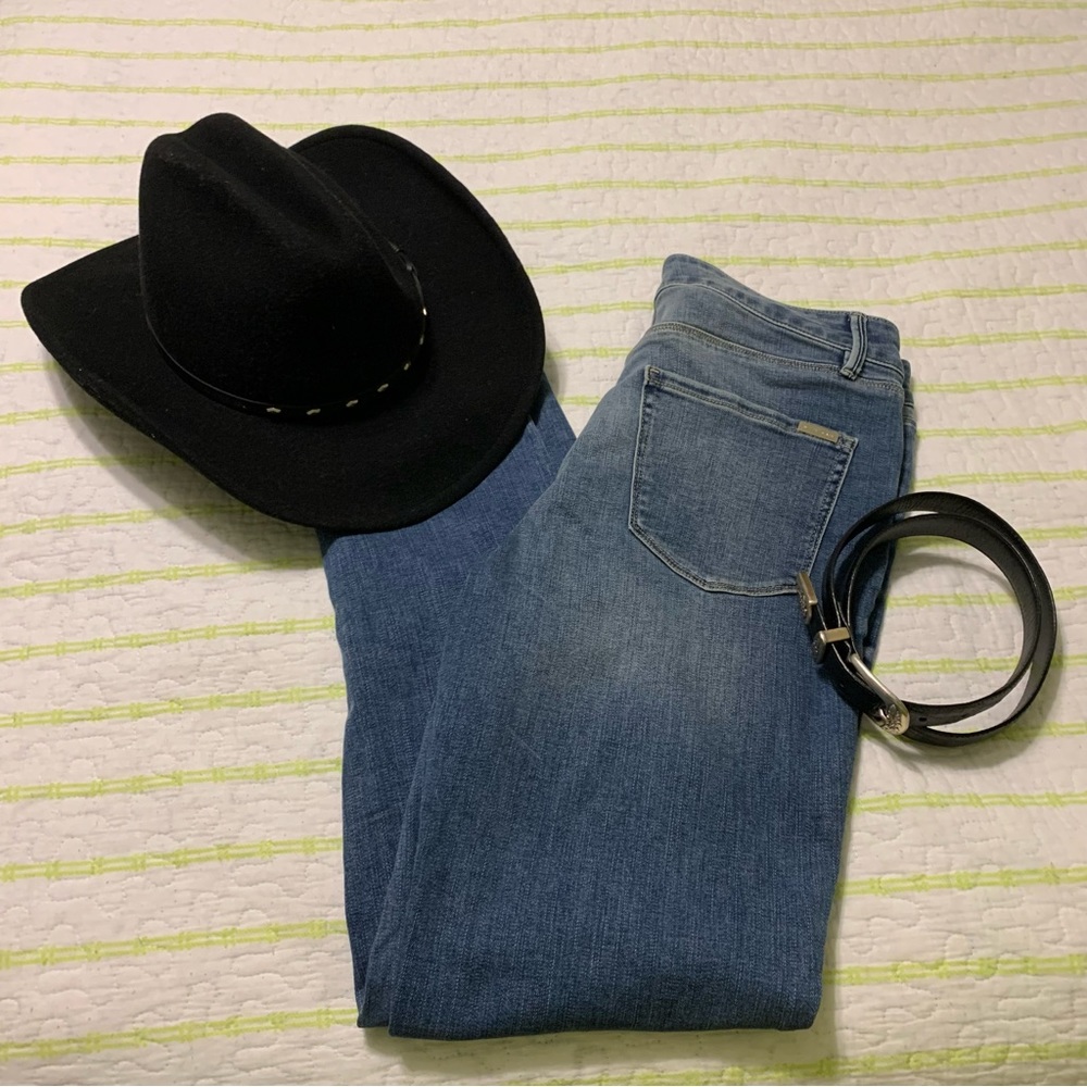 White House black market everyday soft slim blue jeans pants mid rise women 10